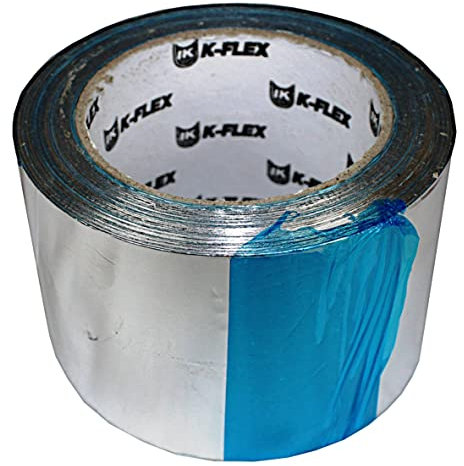 50lfm K-FLEX ALU AA CW Klebeband Aluklebeband Belüftung Isolierung Aluband Aluminiumband (75mm)