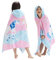 BANGSAUR Kinder-Strandtuch mit Kapuze, 100% Baumwolle, weich und saugfähig, Badetuch, Badetuch, Überzieher für Jungen und Mädchen, extra Größe: 127×76cm (Doppeltes Einhorn)