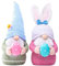 Zemolo 2 pcs Easter Bunny Gnomes Decor, Easter Gnomes Doll Plush Rabbit Faceless Doll Gonk Ornaments Lucky Home Holiday Desktop Decoration Gonk Gifts for Adults