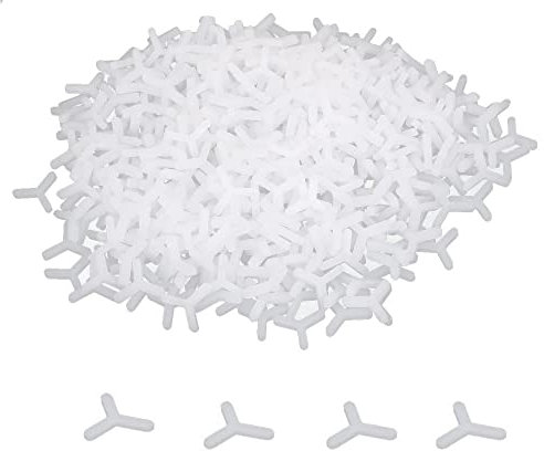 Distanziatori esagonali per piastrelle in plastica, distanziatori per piastrelle a Y per distanziare pavimenti o piastrelle da parete, 500 pezzi (3 mm 1/8 pollici)