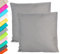 JACK 2er Set Outdoor Kissenhülle Kissenbezug 45x45cm Wasserfest Sitzkissen Lounge Kissen Garten Stuhl Lotus Effekt, Farbe:Grau