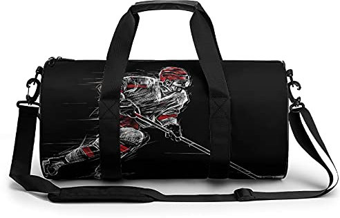 KoIjYtI Sporttasche Mit wasserdichte Schicht Eishockey | Personalisieren & Bedrucken | Reisetasche Jungen Sport-Verein 45x23x23cm