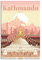 Vintage-Reise-Poster Nepal Gemälde Poster modernes Geschenk Schlafzimmer Deko