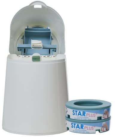 MEDOSAN Windeleimer Nachbestell-Set | 13teilig | geruchsdicht | keimfrei | Fassungsvermögen bis zu 200 Windeln | integrierter Aktiv-Geruchsfilter