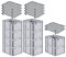 PROREGAL SparSet 10x Eurobox NextGen Grip mit Auflagedeckel & 4 schwarzen Schiebeschnappverschlüssen, HxBxT 22x30x40cm, 20 L, Grau, Griffe geschlossen, Eurobehälter, Transportbox