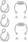 Incaton Doppelt Fake Nasenpiercing Hoop Fake Nasen Ring Fake Ohr Helix Cartilage Ring Clip Septum Ohrring Piercing