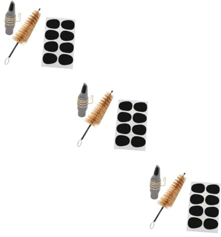TOYANDONA 3sets Tenor Saxophone Accessories Bristle Brush and Tooth Pads Set Sax Cleaning Kit