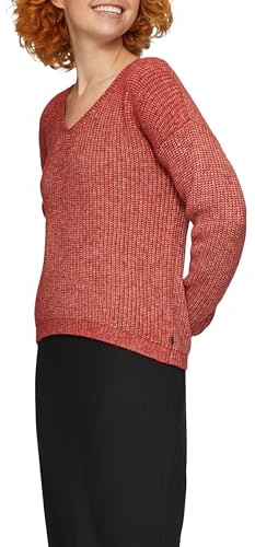 QS Pullover mit überschnittenen Schultern in Melange-Optik
