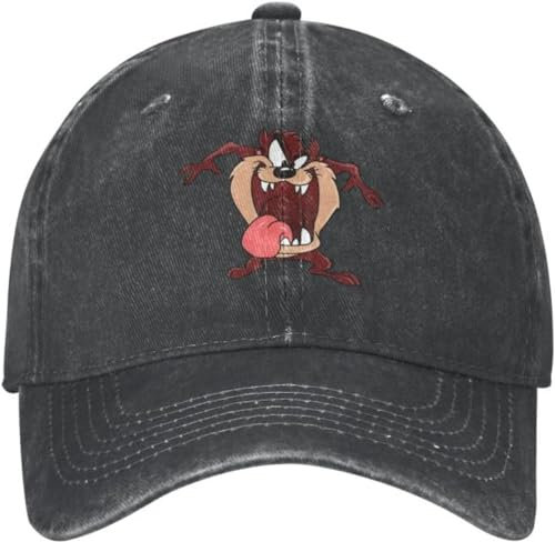 Baseballkappe Snapback Sonnenhut Herren personalisierbar Baumwolle Tasmanier Taz Teufel Baseballkappe Herren und Damen verstellbar Cartoon-Comic-Vaterhut Outdoor-Geschenk