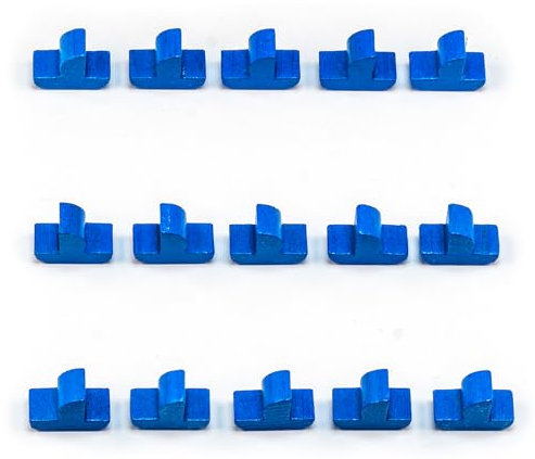 Waldfelsen® Figuras de hoz: 15 barcos adecuados para los colonos (color: azul)