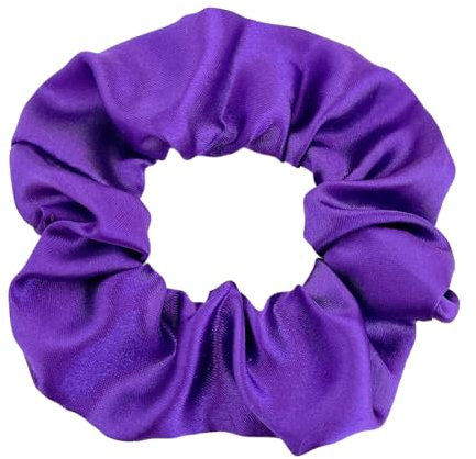 2 pezzi Scrunchies, elastici per capelli, colore tinta unita, accessorio per coda di cavallo, accessorio per capelli, per donne, ragazze, viola scuro B
