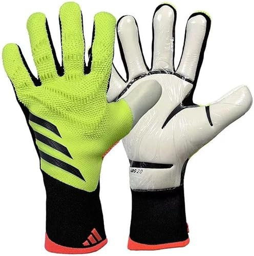 HISTARSTORE5 Guantes de portero de fútbol, guantes de entrenamiento de portero fuerte, antideslizantes y transpirables para adultos y niños (amarillo, 6)