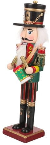 TOPBATHY 3pcs Wooden Nutcracker Advent Calendar for Xmas Desktop Nutcracker Ornament Creative Xmas Countdown Calendar Christmas Decorations for Home Desk