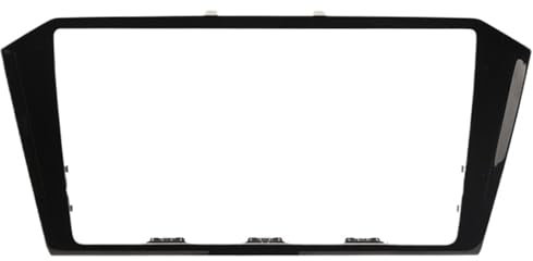Auto-Audio-Rahmen MIB 3-Headunit, schwarzer Lack, Radiorahmen, Blenden, CD-Board, Platten, Boxverkleidung, 9,2 Zoll, 8,0 Zoll, Original/passend for VW Passat B8 2018- Autoradio Radioblende Doppel(8 i