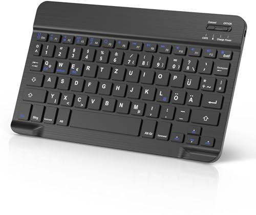 Occtingkind, Tastiera per iPad mini 8.3 pollici, Custodia con Tastiera iPad mini 7/6 Generation 2024/2021, Cover con Magnetica Staccabile Bluetooth Keyboard, Italiano Layout, USB C, Rosa