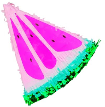 GARVALON Watermelon Pinata Für Fiestas Und Geburtstagsfeiern Handgemachte Dekoration Zum Befüllen Mit Süßigkeiten Und
