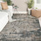 Famibay Teppich Wohnzimmer 160x230cm Teppich Schlafzimmer Waschbar Grau Braun Modern Abstrakt Groß Wohnzimmerteppich Kurzflor rutschfest für Wohnzimmer Schlafzimmer Esszimmer