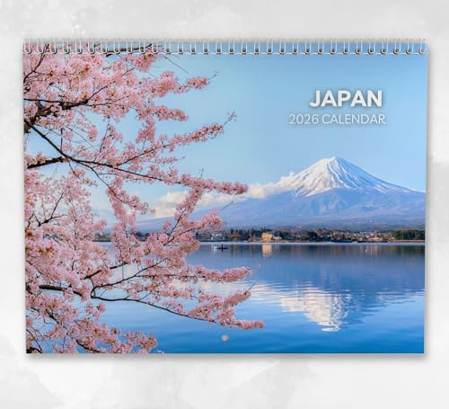 Japan Kalender 2026: Monatlicher Wandkalender mit Notizen, hängend im A4-Format, inklusive Schlüsseldaten & Feiertagen