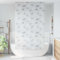 Tenda a rullo per doccia, 120 x 240 cm, materiale PEVA, impermeabile e durevole, ideale per bagno e cucina, con nastro adesivo incluso