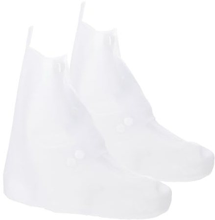 VANZACK Copertura per Scarpe Copriscarpe Antipioggia Ispessiti in Silicone Stivali da Pioggia Trasparenti per Proteggere da Acqua e Fango