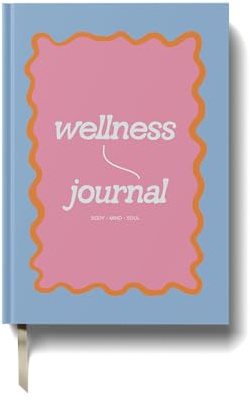 Yop & Tom Wellness Journal – Self Care Journal & Mindfulness Diary, Gratitude Notebook, 192 Pages Hardcover, Frame