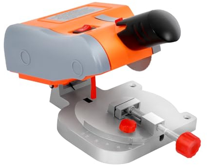 HUOMMGS Kappsäge 12mm Schnittdicke Kapp und Gehrungssäge mit 50mm Sägeblatt 90W Kreissäge 45° Verstellbarerwinkel Tischsäge 7800 U/Min Trennschleifer Upgrade Kappsäge Kapp und Gehrungssäge