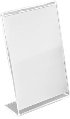 EXTRUMOL - Présentoir vertical incliné - Méthacrylate - Support transparent 2 mm - Pour menus, affiches, prix et photos - Usage commercial et décoratif - DIN A3, 420mm x 297mm