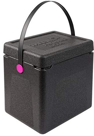 Thermo Future Box Transport-und Isolierbox, EPP (expandiertes Polypropylen), Schwarz/Pink, innen 300 x 220 x 310 mm