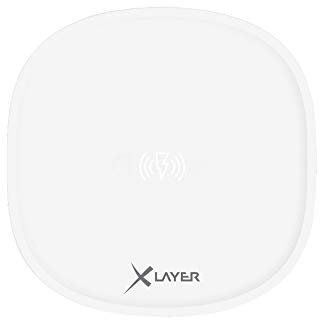 Xlayer Wireless Charging Pad Family Single, Induktions – Ladestation für induktionsfähige Smartphones und Tablets, Qi Ladestation Ladegerät, Weiß
