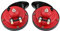 Keenso Auto Schneckenhörner, 1 Paar Zweifarbig Laut Auto Schneckenhorn 12V 135DB Schnecken Lufthorn Universal für Lkw Auto Boot Fahrrad