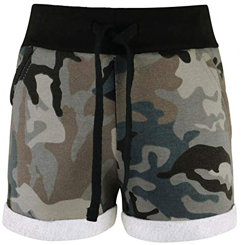 A2Z 4 Kids Girls Shorts Camouflage Dance Sports Summer Hot Short Lightweight Comfortable Breathable Stylish Running Beach Shorts Pants Perfect for Playtime Age 5-13 Years