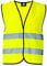 korntex Warnweste Standard - schwarzer Saum gelb S