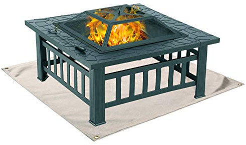 Boofire Tapis de protection pour foyer, terrasse, pelouse, extérieur ou camping