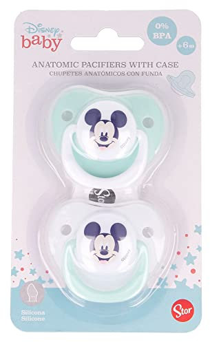 SET DI 2 CIUCCIETTI ANATOMICI IN SILICONE MICKEY Stor