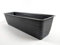 TOP TOOLS Jardinière de balcon avec soucoupe - Effet 3D Sahara - Anthracite - 60 cm