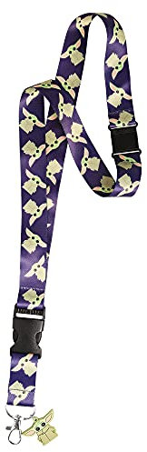 Disney Star Wars The Mandalorian Grogu The Child Lanyard for ID Badge Holder, Official License
