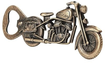 BOYIDEW Vintage Motorcycle Bottle Opener Bronze Metal Beer Gifts for Men Beer Bottle Opener for Dad Husband Grandpa Fathers Day