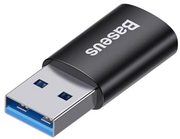 Baseus Ingenuity Series Mini OTG Adapter USB-A 3.1 Stecker auf Type-C Buchse Schwarz (ZJJQ000101)