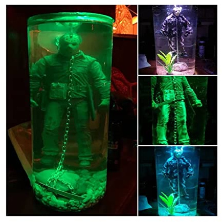 2022 Neue Horrorfilm-Sammler-Actionfigur, Wasserlampe, Teil 6 Lives Final Display, Sammlerstück-Figuren, Puppen, dekorative Tischlampenlichter für Heimdekoration, Halloween, einzigartige Geschenke