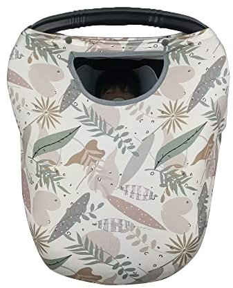 Autositzbezüge für Babys, dehnbarer Multi-in-1-Babyschalenbezug, Autositzbezug Mädchen Junge, Stillbezug, Fenster mit Klappbezug, in sich geschlossener Beutel, Patentdesign