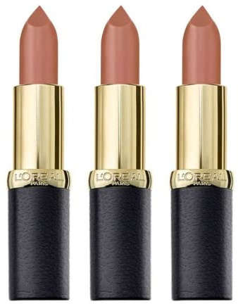 3 x L'Oreal Paris Color Riche Matte Lipstick - 634 Greige Perfecto