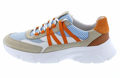 Sioux Damen Liranka-704 Sneaker, Papyrus Snow Blau, 38 EU