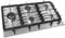 Wiggo WH-G934RR(X) - Einbaugaskochfeld mit Wok - 90cm - Edelstahl