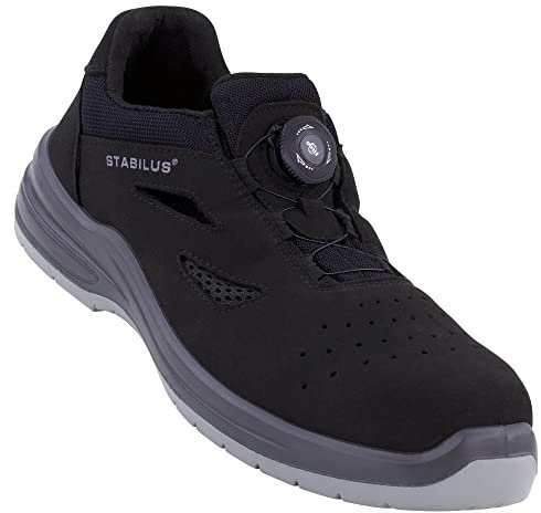 Stabilus Unisex Jorden Black Twist AIR S1PL Sicherheitsschuh, schwarz, 48 EU