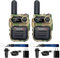 Wurui TXQ G388 mini 4G POC global-ptt app two way radio cell phone long range distance for adults teams truck communication police quality (2 pack Camouflage)