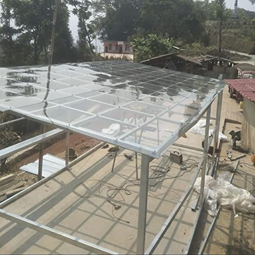 Acrylplatten Pergola Dachabdeckung Außenbereich Wasserdicht Klar, Acrylglasplatten Für Kunsthandwerk, Tiergitter, Wände, Fenster Und Türen, Kunststoffblatt Schild ( Color : 4mm(3/20 in) , Size : 100x5