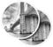 Vinyl Round Stickers (Set of 2) 10cm - Brooklyn Bridge New York City for Laptops, Tablets, Luggage, Scrap Booking, Fridges #63034