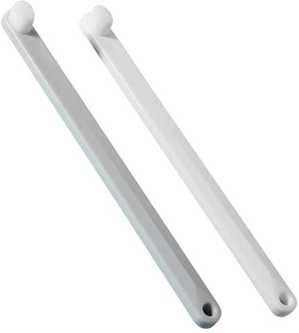 2 Pcs Small Dog & Cat Toothbrush - Soft, 360° Round Teeth Care (White + Grey, Long)
