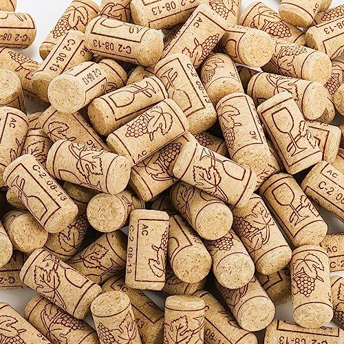 Lawei Lot de 150 bouchons en liège naturel de qualité supérieure - 44 x 22 mm