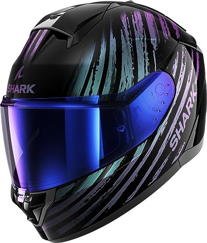 SHARK, Integraler Motorradhelm RIDILL 2 ASSYA Black/Blue/Purple KXK, XL